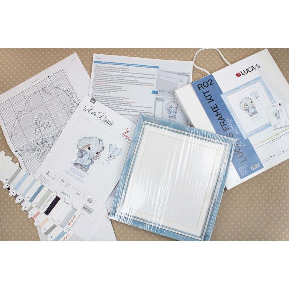 Набор для вышивания с рамкой в комплекте LUCA-S арт. R02 27х29,5 см