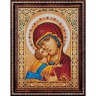 Набор для изготовления картин АЛМАЗНАЯ ЖИВОПИСЬ арт.АЖ.1844 «Икона Владимирская богородица» 30х40 см