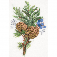 Набор для вышивания PANNA Живая картина арт. JK-2138 Обаяние зимы 11х16 см