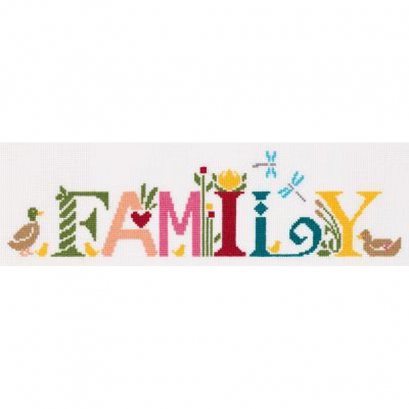 Набор для вышивания PANNA арт. CE-7205 Семья (английский) 34,5х11,5 см