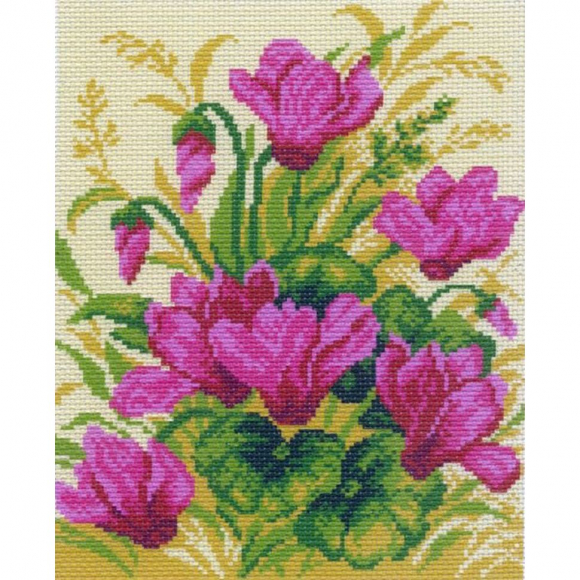 Рисунок на канве МАТРЕНИН ПОСАД арт.28х37 - 0770-1 Цикламен Рисунок на канве МАТРЕНИН ПОСАД арт.28х37 - 0770-1 Цикламен