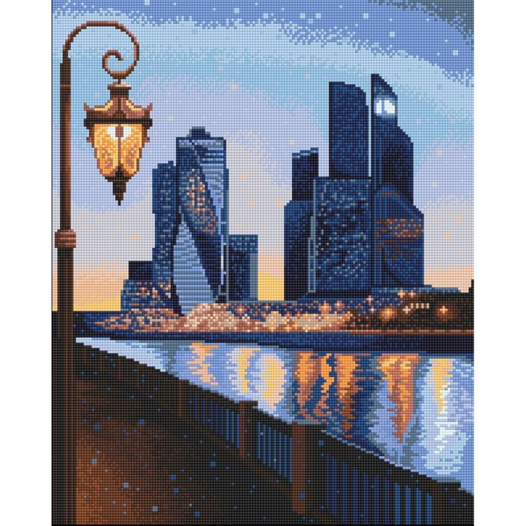 Алмазная мозаика Ah5493 Прогулки по Москве 40х50