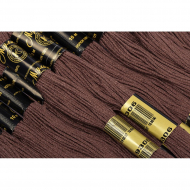 Нитки мулине цв.9306 коричневый 12х10м С-Пб