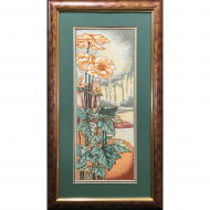 90421_Вышитая картина "Цветок троллей"