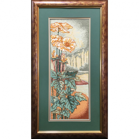 90421_Вышитая картина "Цветок троллей"