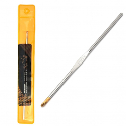 Крючки для вязания Maxwell Gold односторонние с золотой головкой арт.MAXW.7283, никель 3,0мм, 12 см