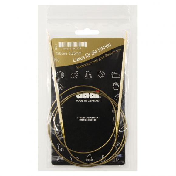 157676_Спицы, круговые, бамбук addiNature BAMBOO №3,25, 120 см