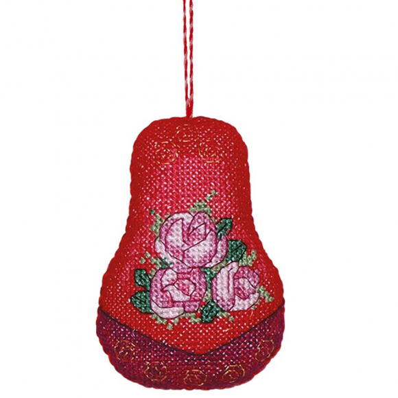 Набор для вышивания PANNA арт. IG-1186 Игрушка-Матрешка 7х10 см