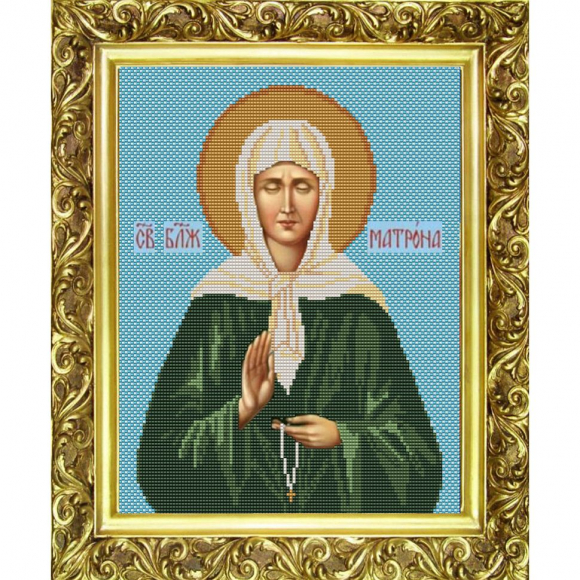 Рисунок на ткани (Бисер) КОНЁК арт. 9102 Святая Матрона 23х30 см Рисунок на ткани (Бисер) КОНЁК арт. 9102 Святая Матрона 23х30 см