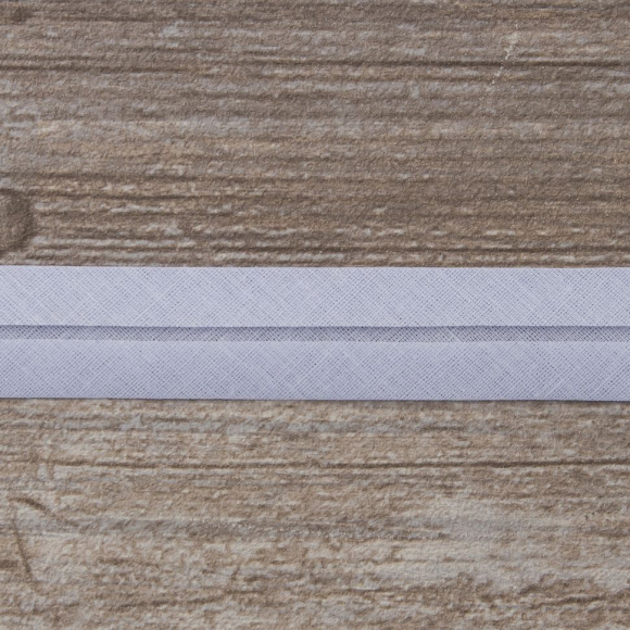 19634_Косая бейка хлопок/полиэстер 20 мм, 25 м, цвет 115, лиловый