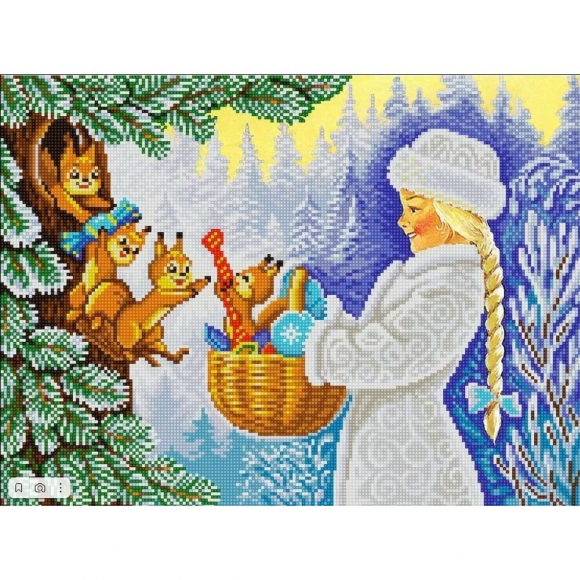 Рисунок на ткани (Бисер) КОНЁК арт. 1454 Открытка 2 29х39 см