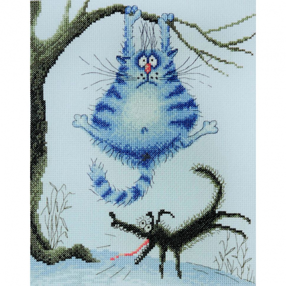 Набор для вышивания МАРЬЯ ИСКУСНИЦА арт.07.011.02 Страшный зверь, по рисунку И.Зенюк 20х25 см