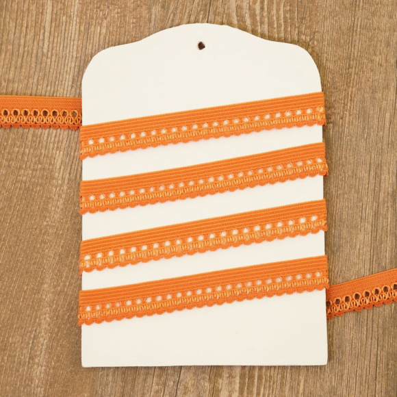 177534_Резинка отделочная ажурная, цвет оранжевый 177534_Резинка отделочная ажурная, цвет оранжевый