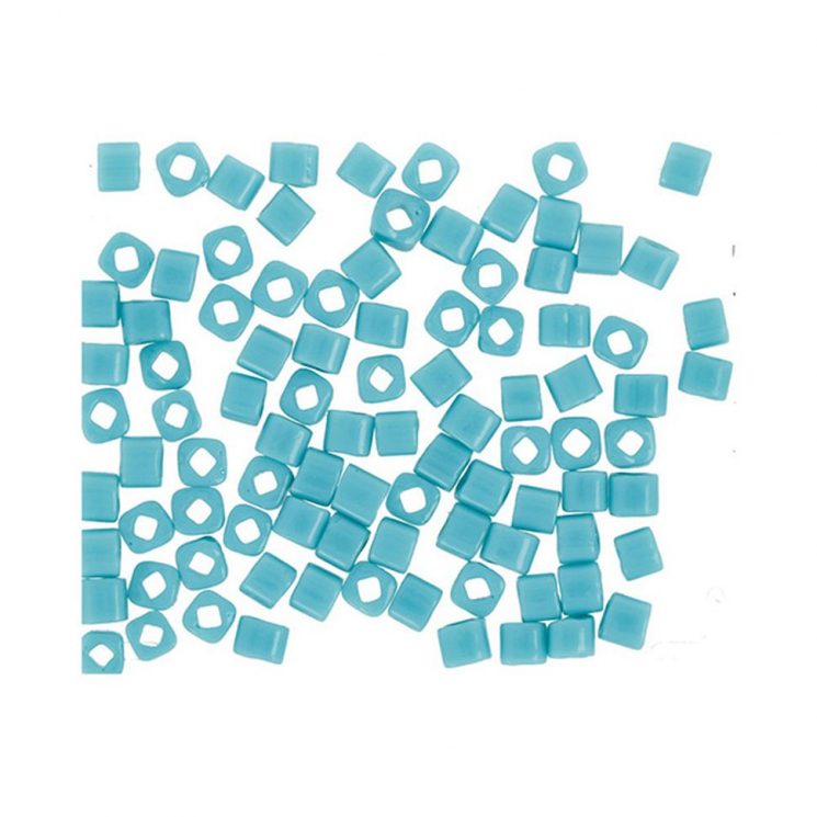 Бисер Япония "TOHO" CUBE №1  3 мм 5 х 5 г №0055 бирюзовый