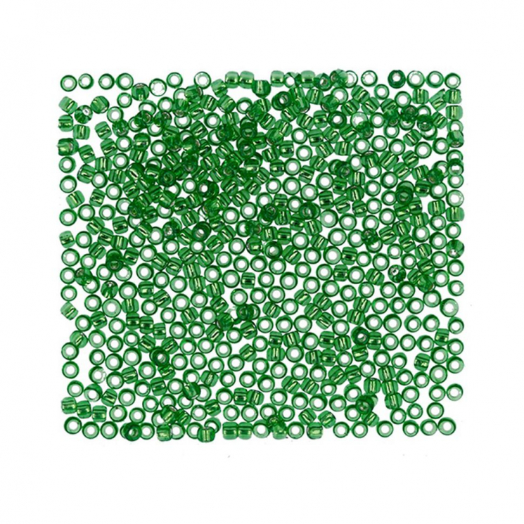 Бисер Япония "TOHO" 10/0  круглый 2  2.4 мм 5 х 5 г №0027 зеленый