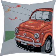 Набор для вышивания PERMIN арт.83-6117 Подушка Фиат 35х35 см