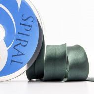 Косая бейка атласная 30 мм, 25 м, цвет 97, болотный