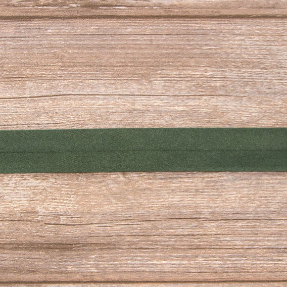 Косая бейка атласная 30 мм, 25 м, цвет 97, болотный