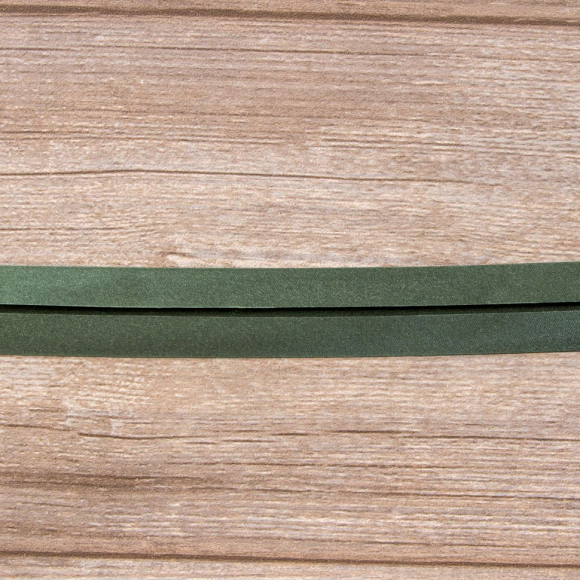 Косая бейка атласная 30 мм, 25 м, цвет 97, болотный