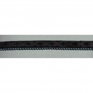 93247_Шитьё с мерсеризованным кружевом, 20 мм, цвет черный