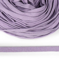 Шнур плоский х/б 08мм классическое плетение цв.135 сирень уп.50 м