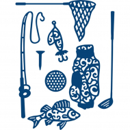 78154_Нож фигурный для вырубки "Его спортивные принадлежности" 78154_Нож фигурный для вырубки "Его спортивные принадлежности"