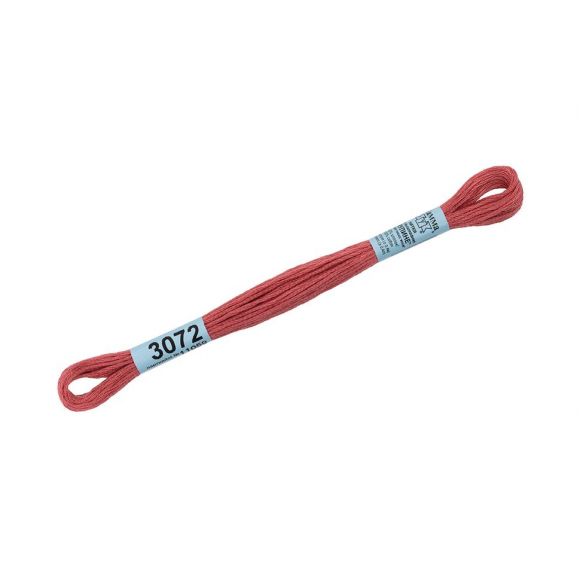 Нитки для вышивания Gamma мулине (3071-3172) 100% хлопок 24 x 8 м цв.3072 т.т.розовый