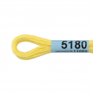 Нитки для вышивания Gamma мулине (3173-6115) 100% хлопок 24 x 8 м цв.5180 лимонный