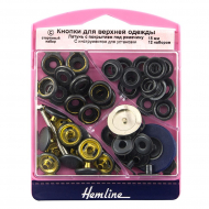 156771_Кнопки для верхней одежды, 12 пар, 15 мм 156771_Кнопки для верхней одежды, 12 пар, 15 мм