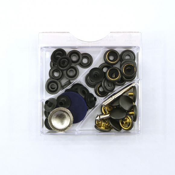 156771_Кнопки для верхней одежды, 12 пар, 15 мм