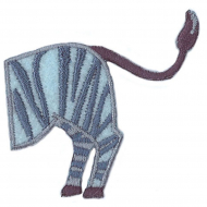 65414_Термоаппликация "Половинка Зебры", 5 штук на блистере