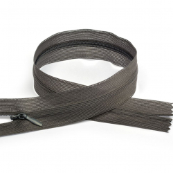 Молния MaxZipper пласт. потайная №3 22см н/р цв.S301 т.серый уп.50шт