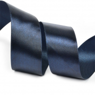 Лента атласная 38мм цв.3168 т.синий IDEAL уп.27,4 м