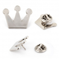 Декоративный элемент Корона крепление штырек и цанга TBY.R 3541.3 22х17мм цв. никель, уп. 10шт