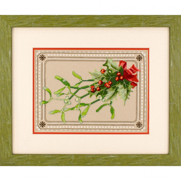 108267_Вышитая картина "Рождественский букет"
