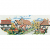 Набор для вышивания DERWENTWATER DESIGNS арт.LAN04 October lane 34х14 см