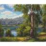 Картины мозаикой Molly арт.KM0262 Прищепа. Лесное озеро (31 цвет) 40х50 см