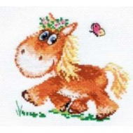 Набор для вышивания АЛИСА арт.0-74 Лошадка 13х13 см