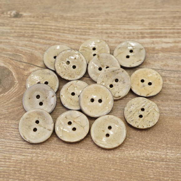 Пуговицы CONCEPT, размер 32, кокос, цвет COL.NAT натуральный