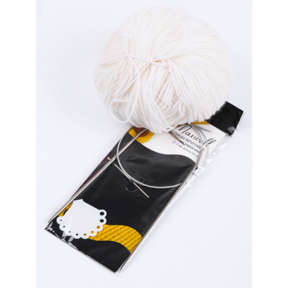 Спицы круговые для вязания на тросиках Maxwell Black арт.60-30 3,0 мм /60 см