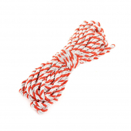 Шнур витой мебельный арт.SHDV333 5мм уп.10м белый/красный