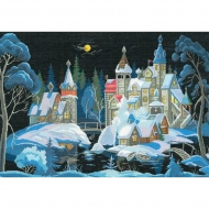 Набор для вышивания мулине НИТЕКС арт.0204 Терем 55х39 см