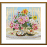 Набор для вышивания мулине НОВА СЛОБОДА арт.СР2256 Теплая встреча у моря 34х31 см