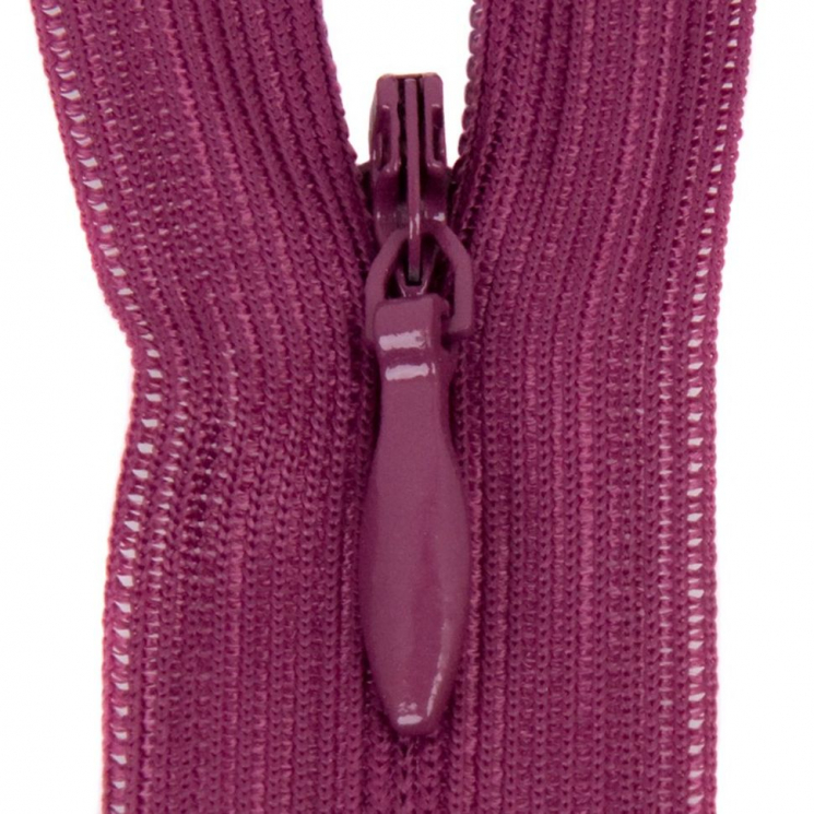 Молния потайная нераз 50см S-285 сиреневый темный SBS уп.100шт