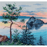 Набор для вышивания PANNA арт. PAN.PS-7340 На берегу Байкала 16,5х16,5 см