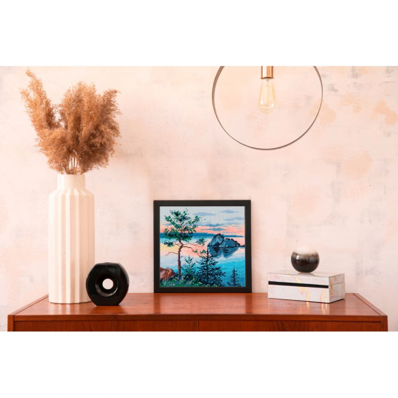 Набор для вышивания PANNA арт. PAN.PS-7340 На берегу Байкала 16,5х16,5 см