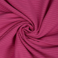 Ткань трикотаж лапша 320 г/м? 62% пэ, 30% вискоза, 8% спандекс шир.160 см арт.С.1906.10 цв.фуксия рул.30м