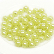 Бусины MAGIC 4 HOBBY круглые перламутр 12мм цв.H05 салатовый уп.50г (64шт)