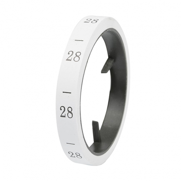 Размерники полиэстер 28 белый 10х25 мм ТВ в рул. 300 шт