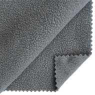 Ткань флис 2-х ст. TBY-0059-307 190 г/м? 100% ПЭ шир.150см  цв.S307 серый уп.10м